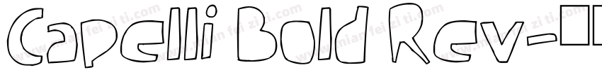 Capelli Bold Rev字体转换